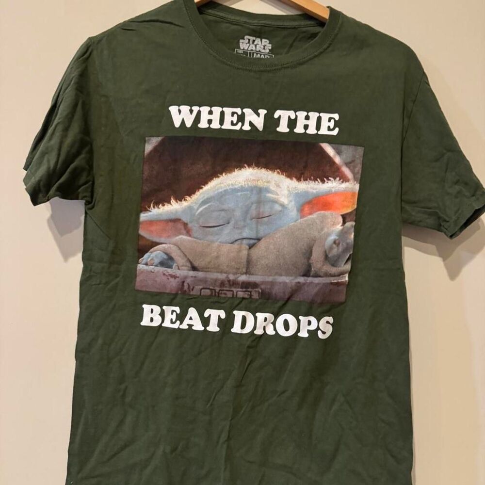 Star-wars Men's Green When the Beat Drops T-shirt